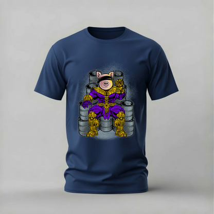 PIG THANOS Armor Graphic T-Shirt
