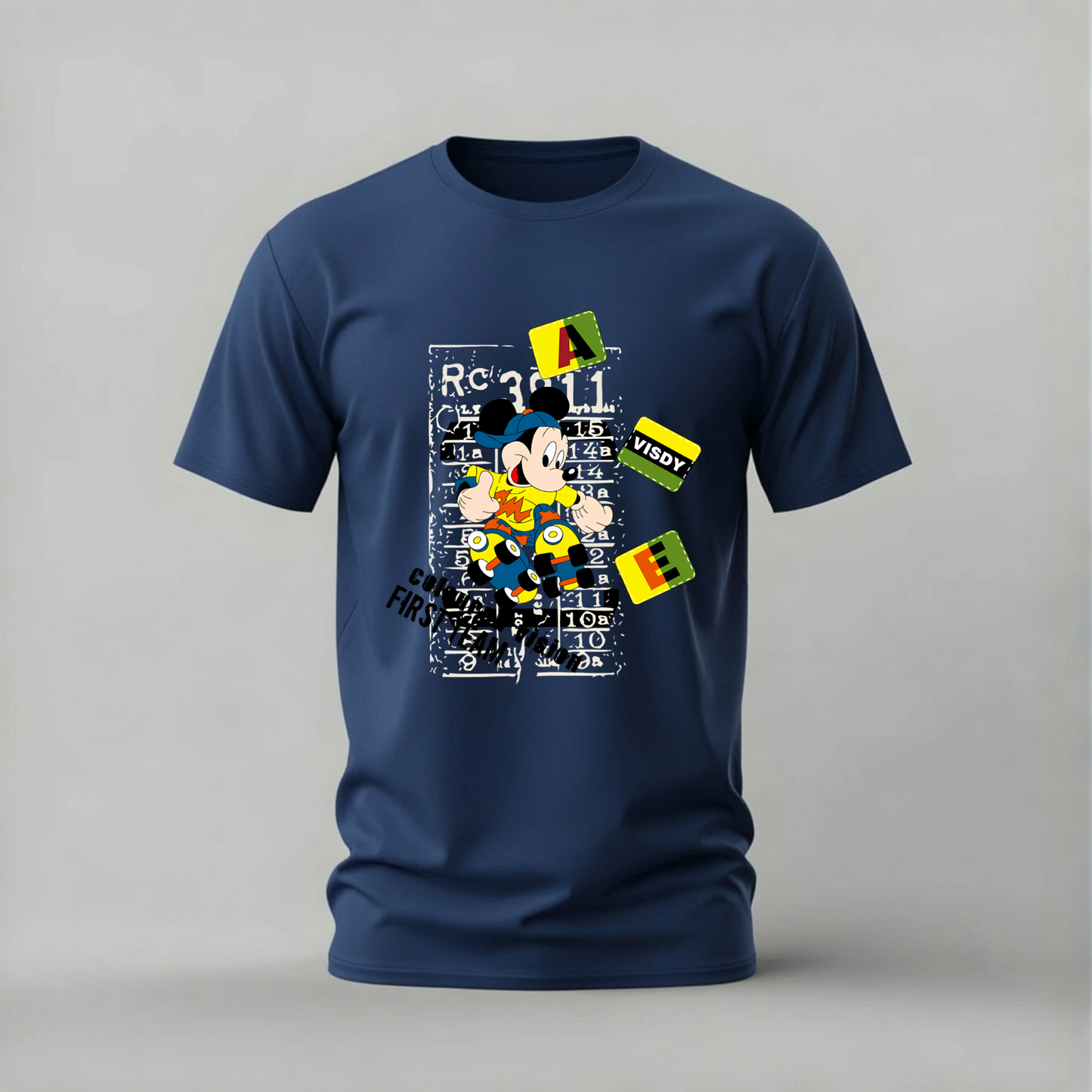 MICKEY MOUSE Skateboard Graffiti Graphic T-Shirt