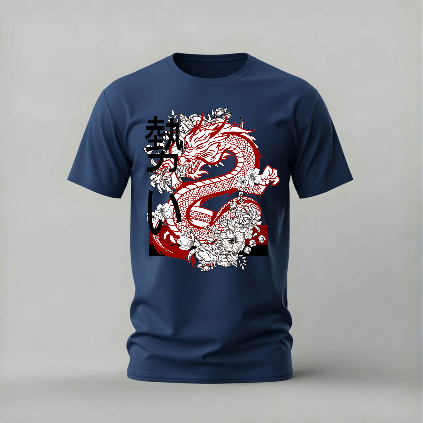 RED JAPANESE DRAGON Graphic T-Shirt