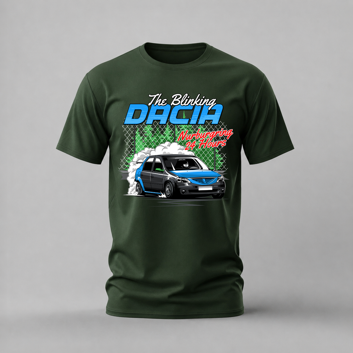 THE BLINKING DACIA Graphic T-Shirt
