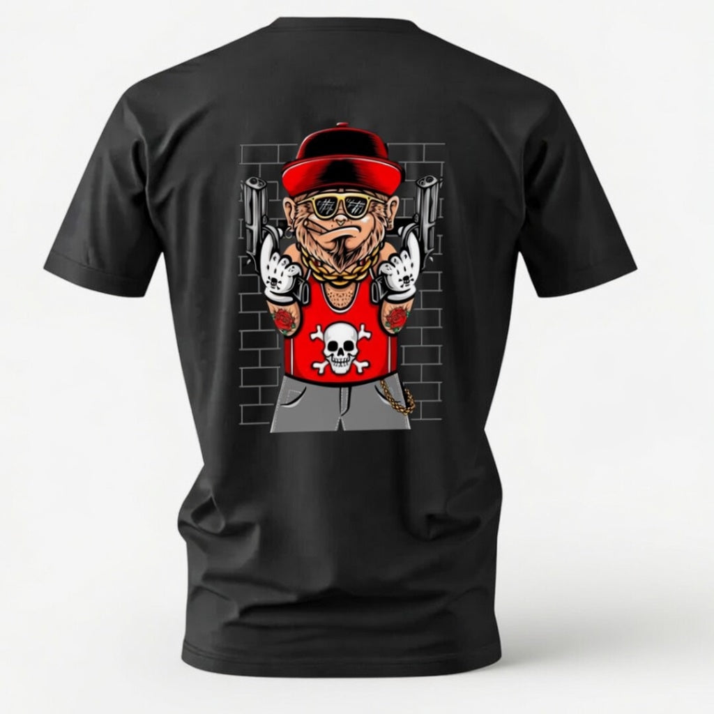 Street Gangsta Skull T-Shirt