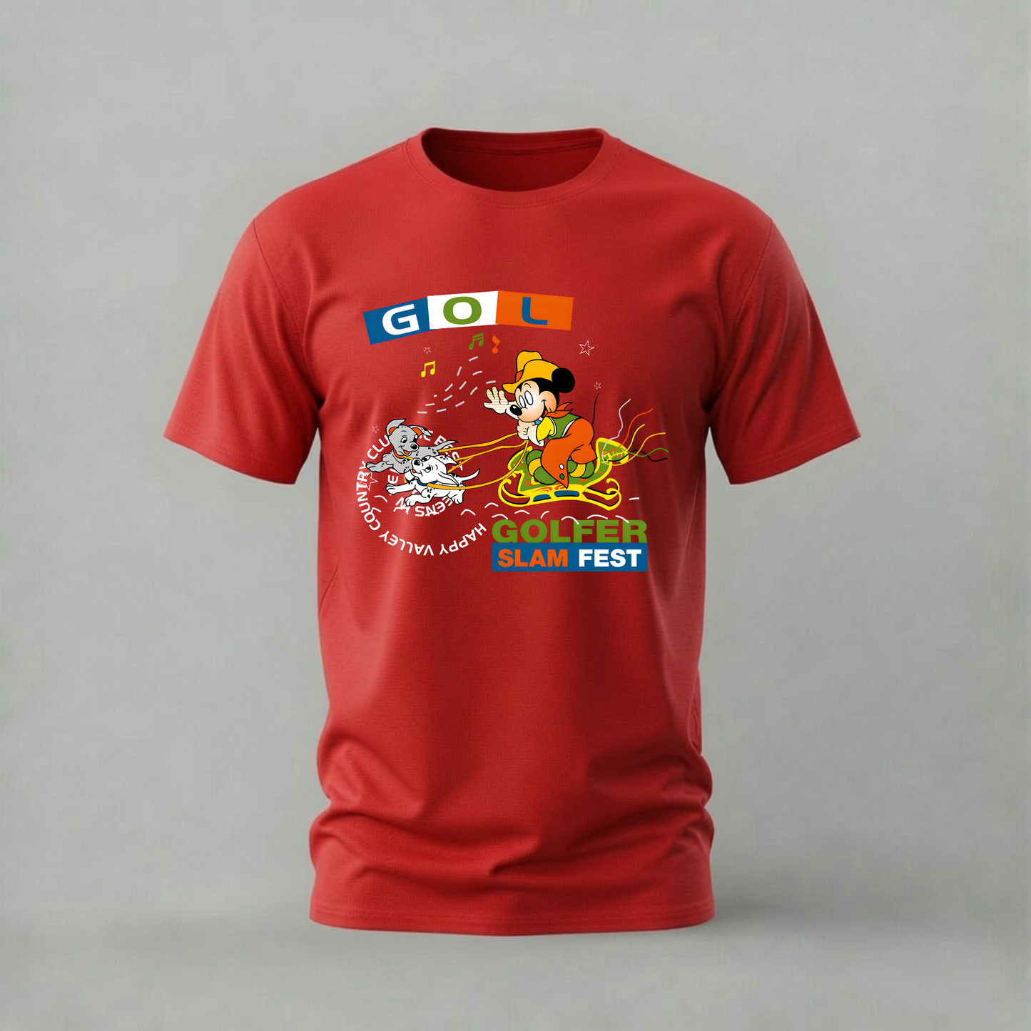 GOLFER SLAM FEST Mickey Graphic T-Shirt