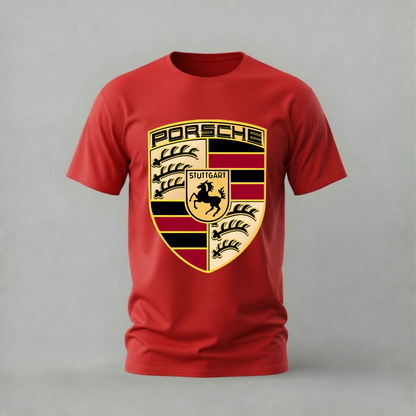 PORSCHE Crest Logo Graphic T-Shirt