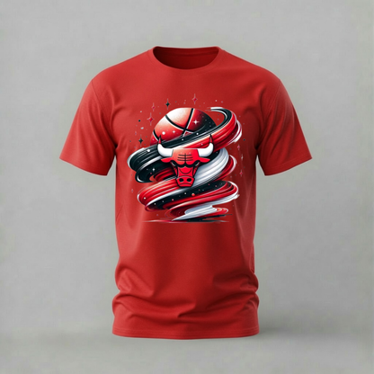 CHICAGO BULLS Swirl Graphic T-Shirt