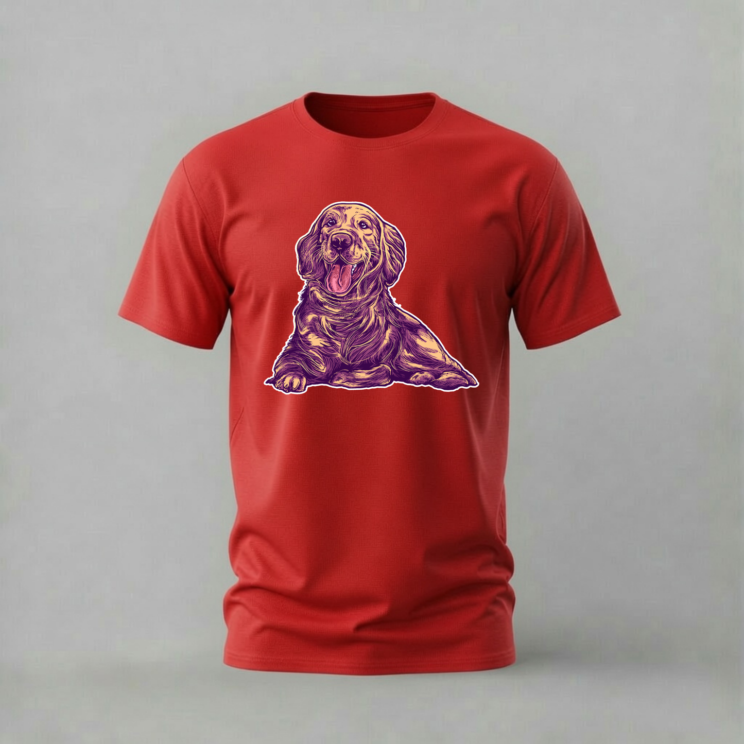 HAPPY GOLDEN RETRIEVER Graphic T-Shirt