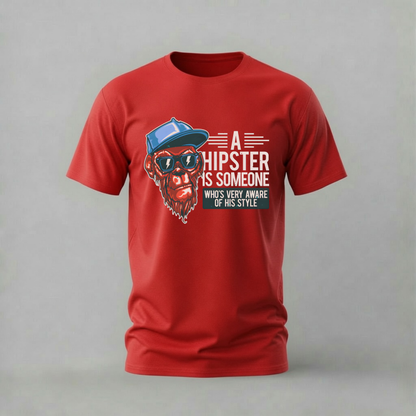 HIPSTER MONKEY Graphic T-Shirt