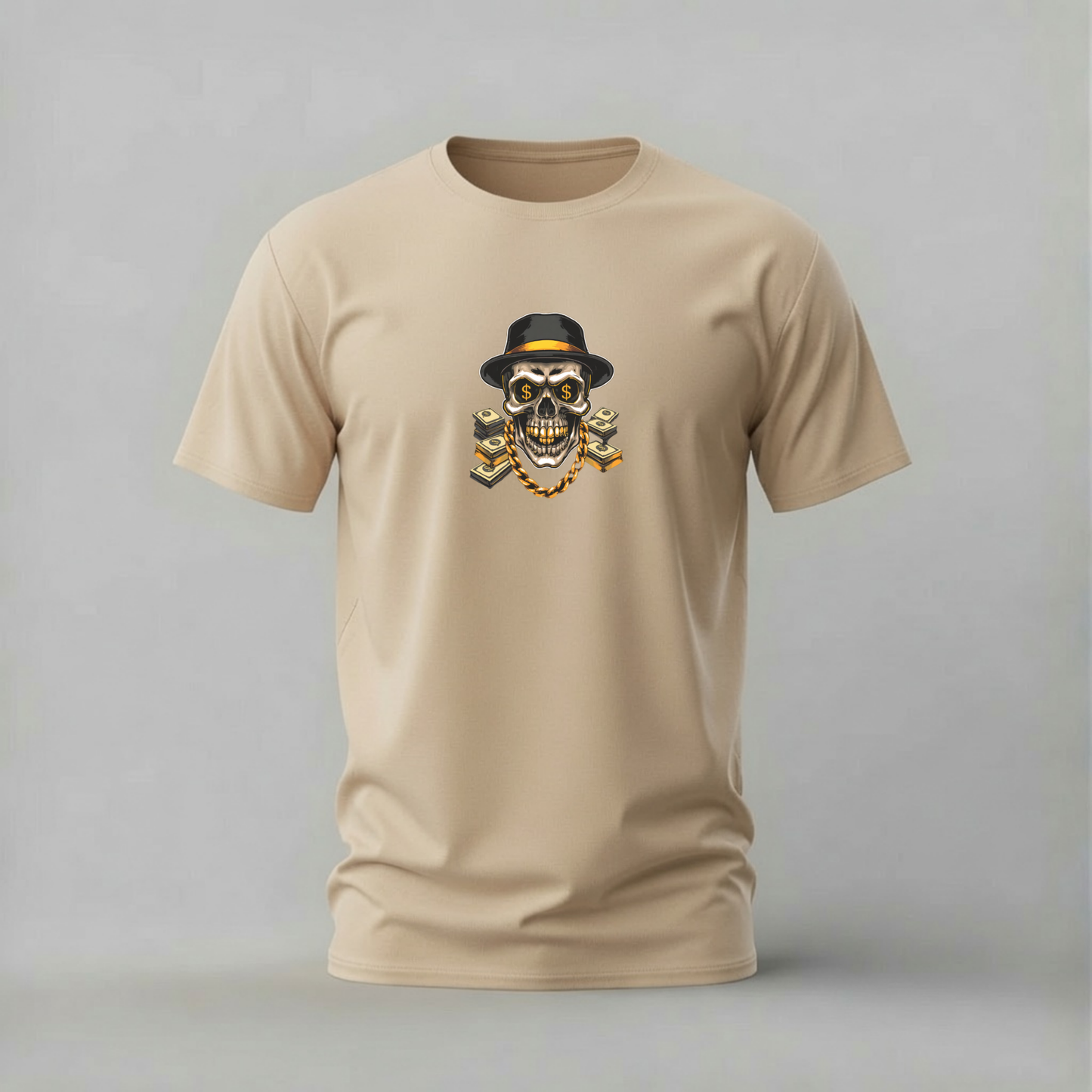 MONEY SKULL Graphic T-Shirt
