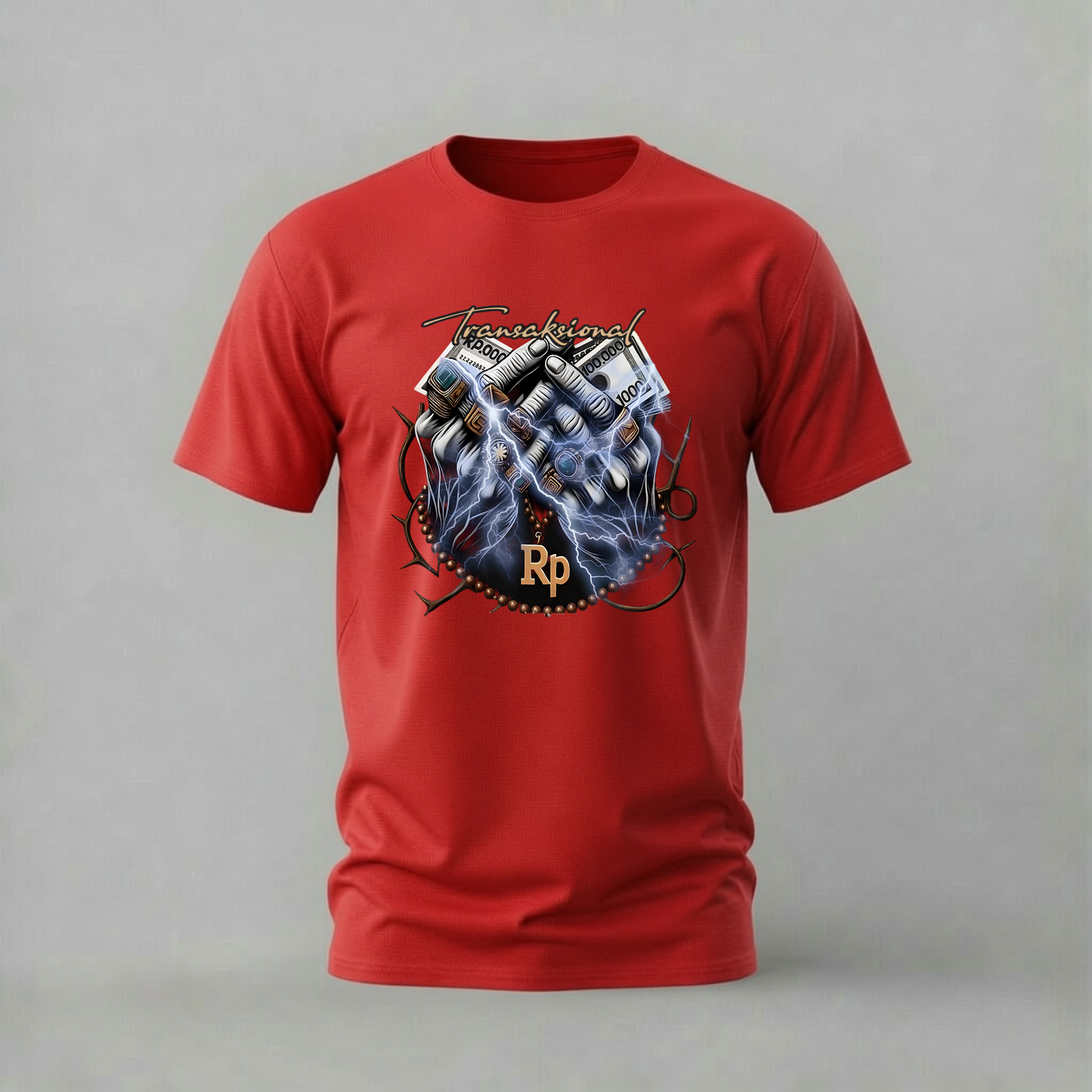 TRANSAKSIONAL Money Hands Graphic T-Shirt