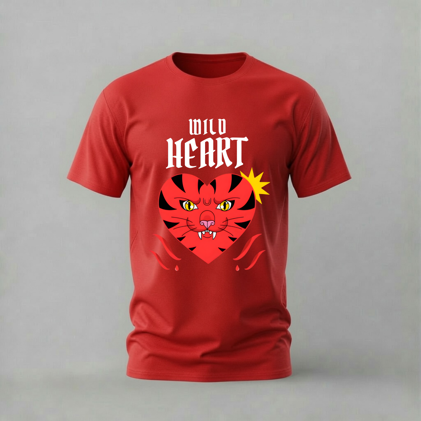 WILD HEART Tiger Graphic T-Shirt