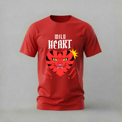 WILD HEART Tiger Graphic T-Shirt