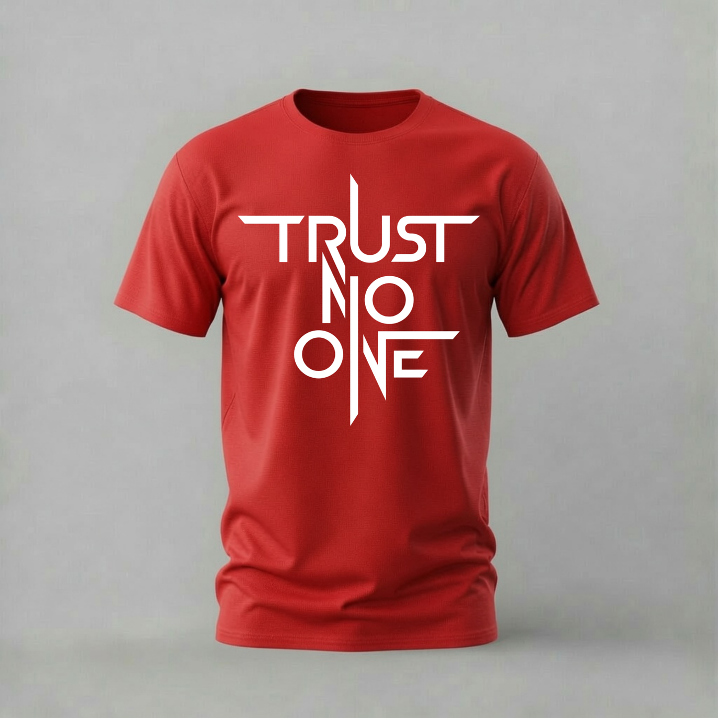TRUST NO ONE Typography Graphic T-Shirt