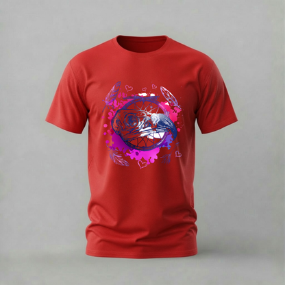 BIRD SKULL Dreamcatcher Graphic T-Shirt