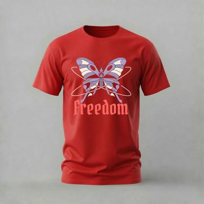 FREEDOM Butterfly Graphic T-Shirt