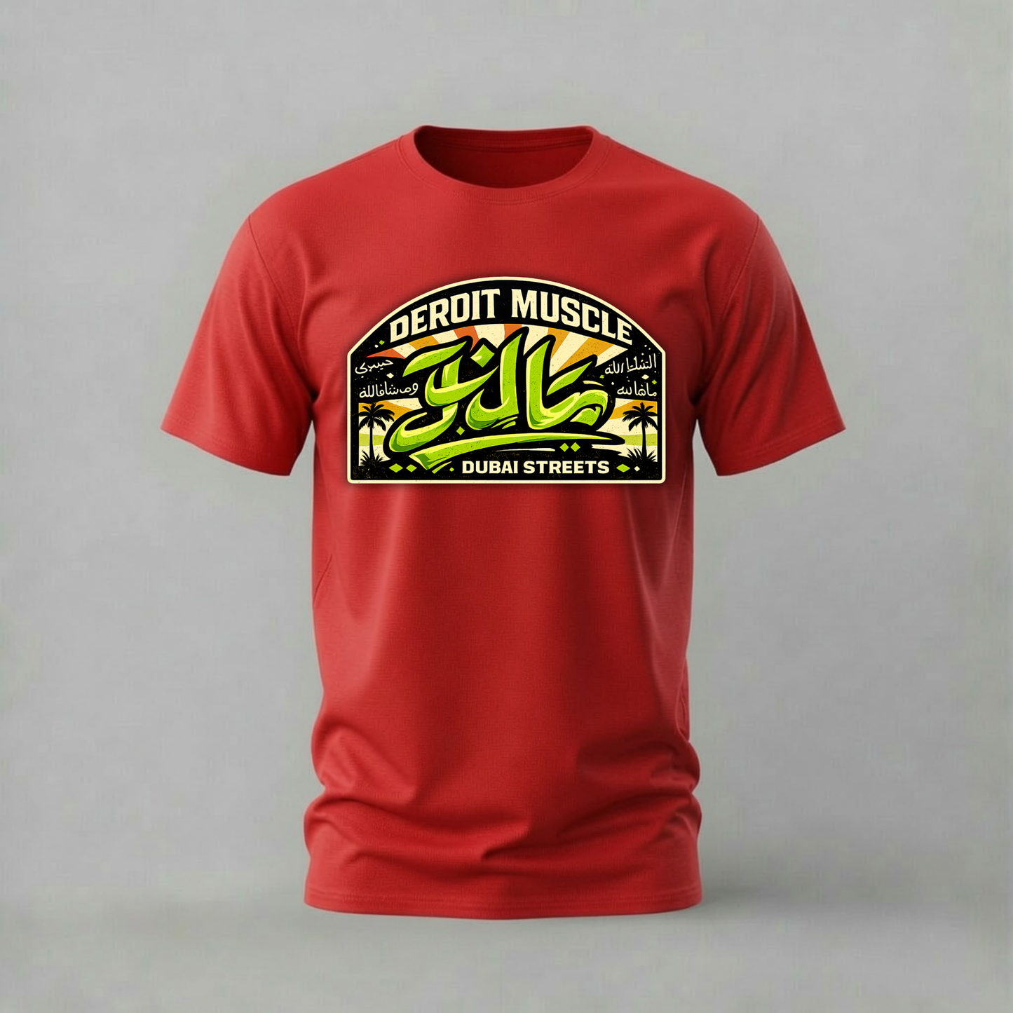 DERPIT MUSCLE Dubai Streets Graphic T-Shirt