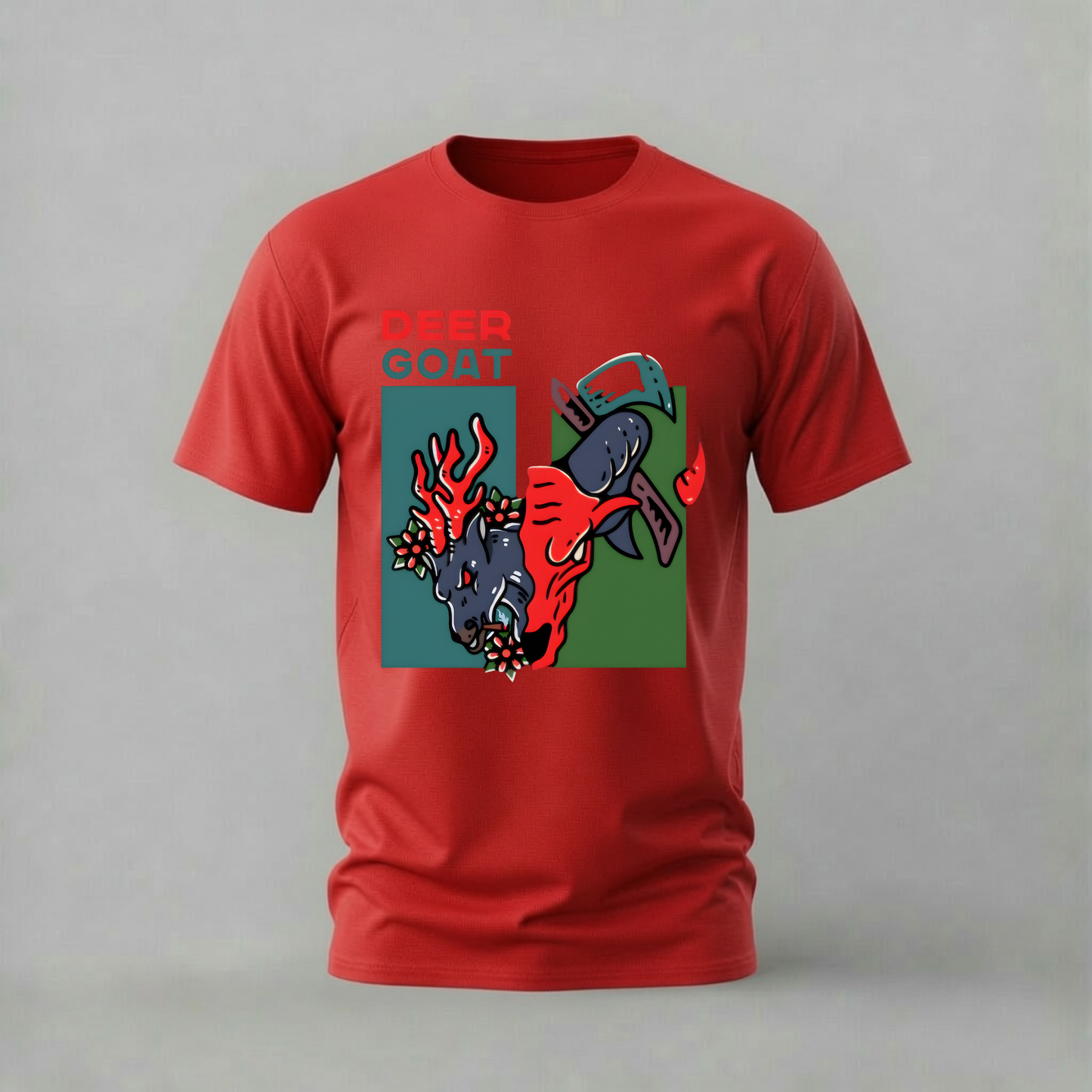 DEER GOAT Graphic T-Shirt