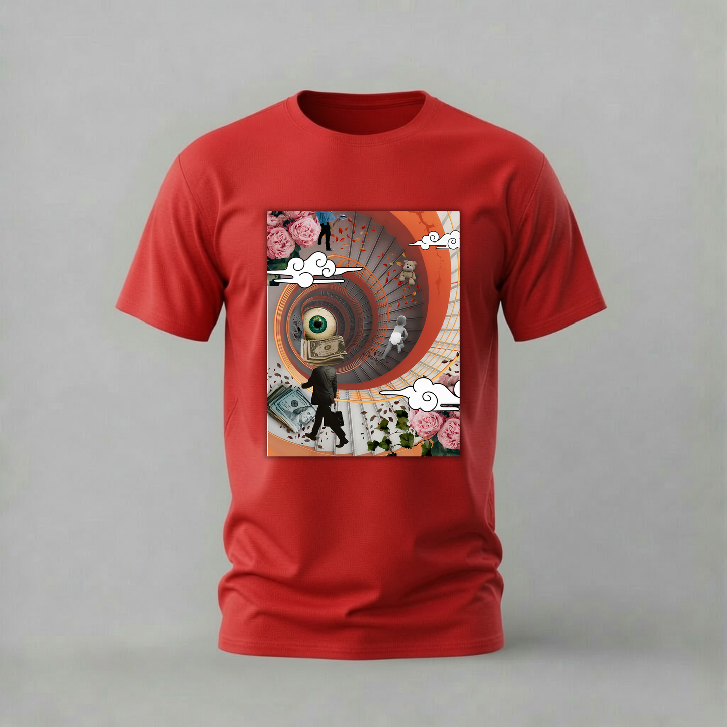 SPIRAL STAIRCASE Surreal Graphic T-Shirt