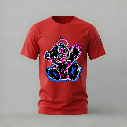 NEON TEDDY BEAR Graphic T-Shirt