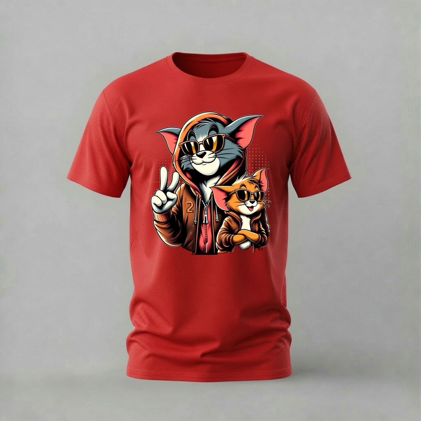 TOM & JERRY Streetwear Graphic T-Shirt