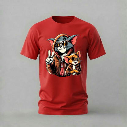 TOM & JERRY Streetwear Graphic T-Shirt