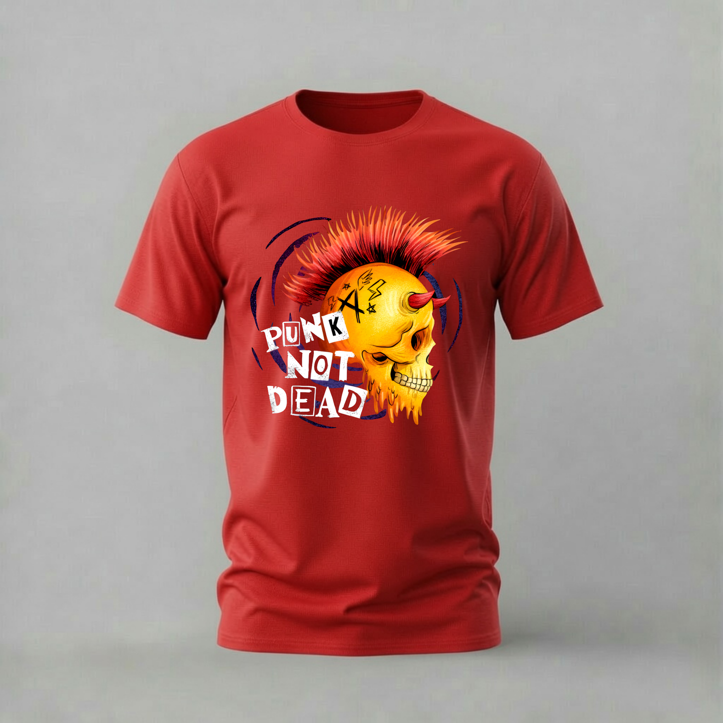 PUNK NOT DEAD Skull Graphic T-Shirt