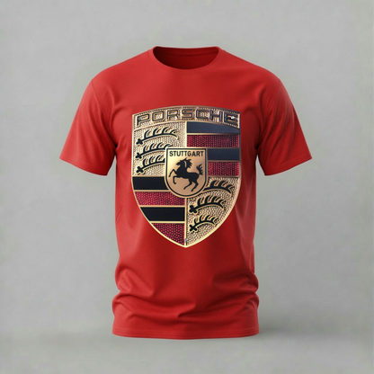 PORSCHE Crest Logo Graphic T-Shirt