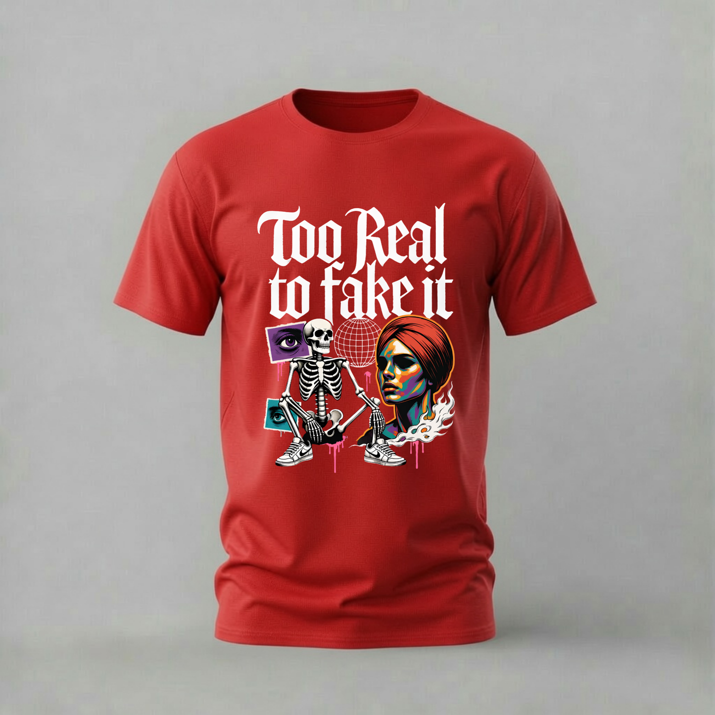 TOO REAL TO FAKE IT Graphic T-Shirt