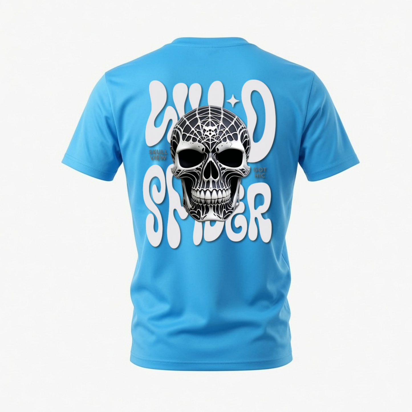 WILD SPIDER Skull Graphic T-Shirt