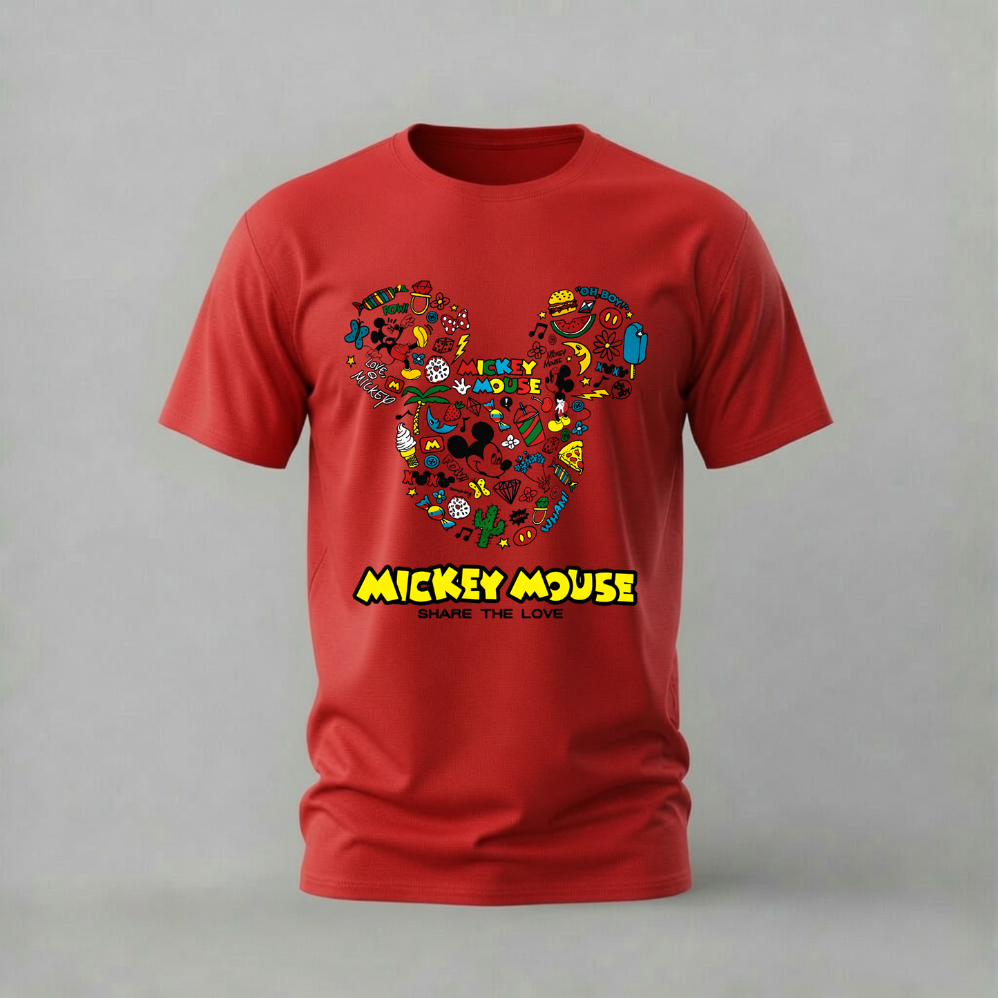 MICKEY MOUSE Doodle Graphic T-Shirt