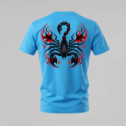 RED TRIBAL SCORPION Graphic T-Shirt