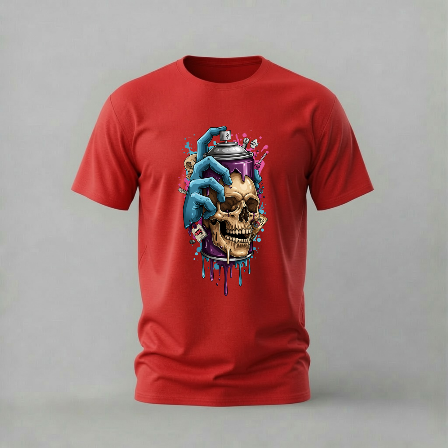 SKULL SPRAY Graphic T-Shirt
