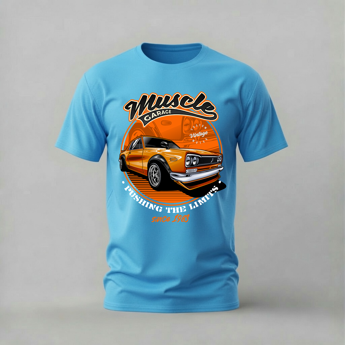MUSCLE GARAGE SKYLINE Graphic T-Shirt