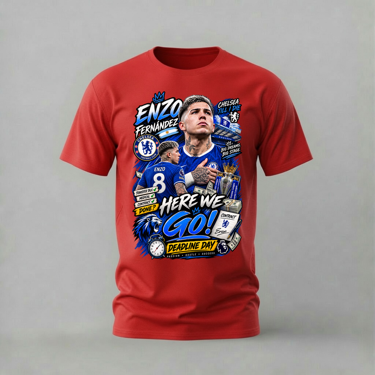 ENZO FERNÁNDEZ HERE WE GO Graphic T-Shirt