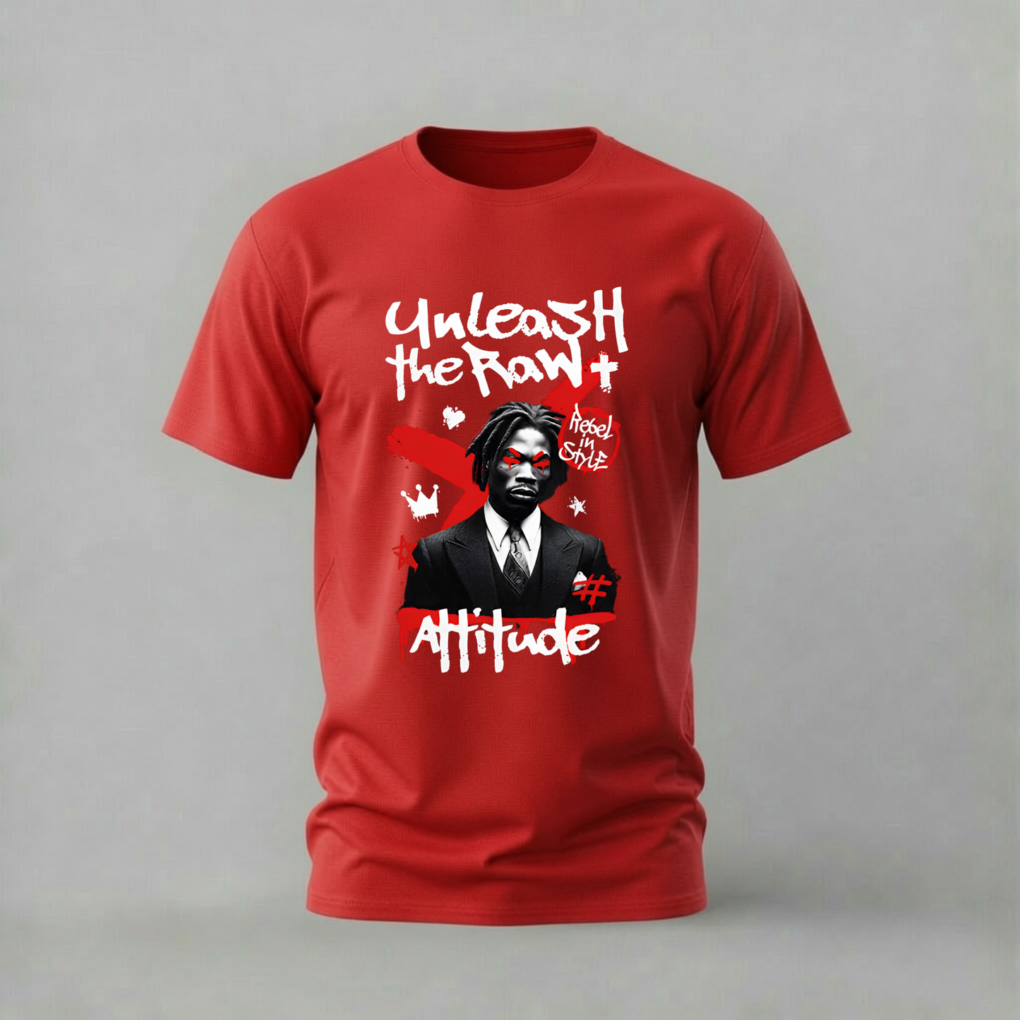 UNLEASH THE RAW Attitude Graphic T-Shirt