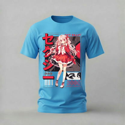GET SILLY ANIME GIRL Graphic T-Shirt