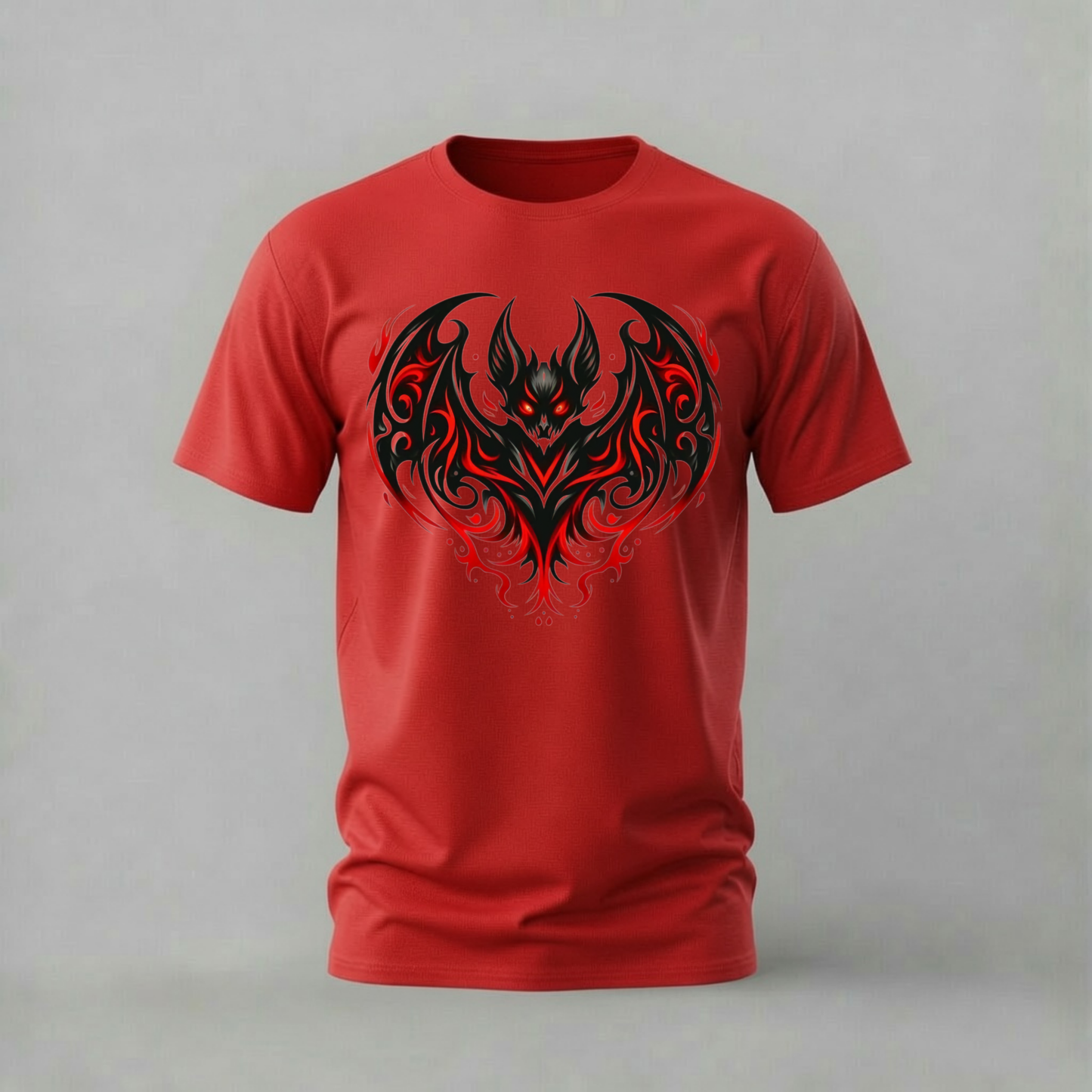 DARK DEMON Bat Graphic T-Shirt