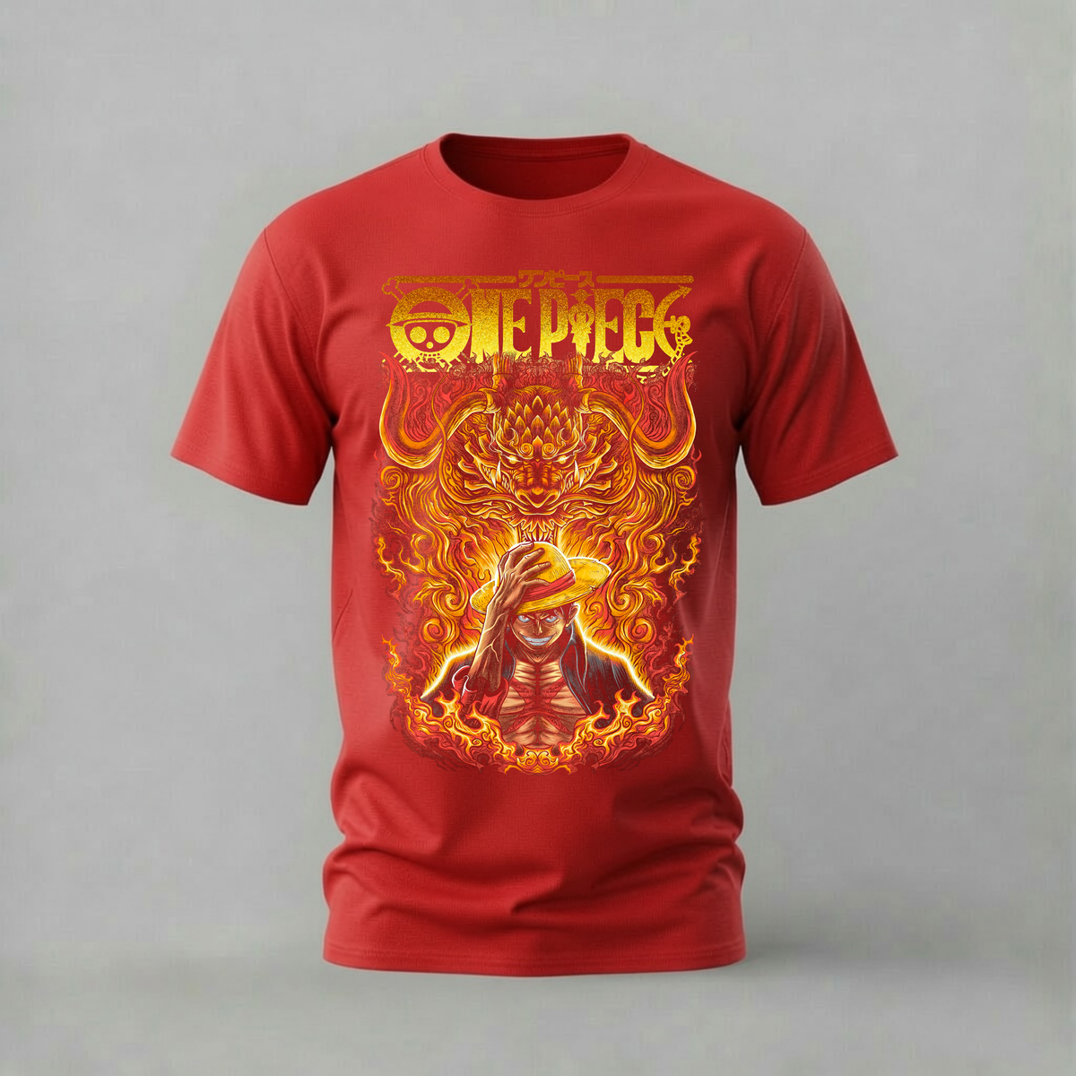 LUFFY FIRE DRAGON Graphic T-Shirt