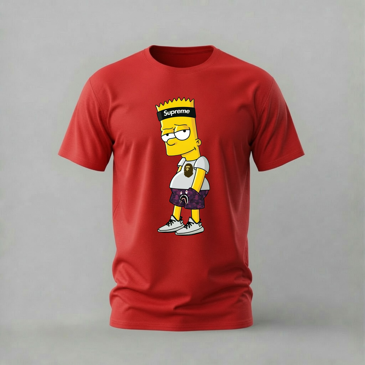 BART SUPREME BAPE Graphic T-Shirt