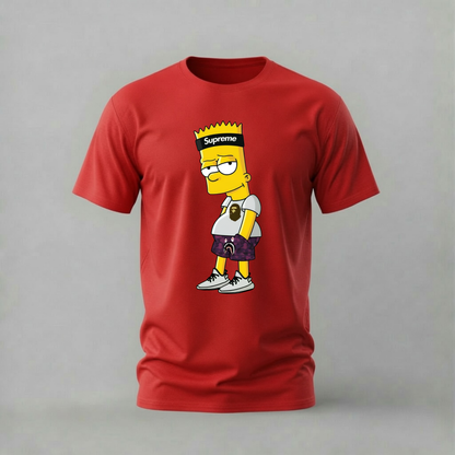 BART SUPREME BAPE Graphic T-Shirt