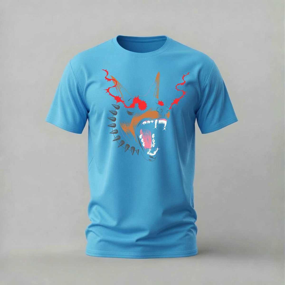 FIERCE SPIKED DOBERMAN Graphic T-Shirt