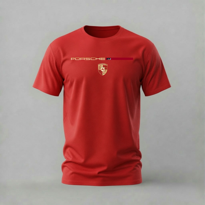 PORSCHE Crest & Logo Graphic T-Shirt