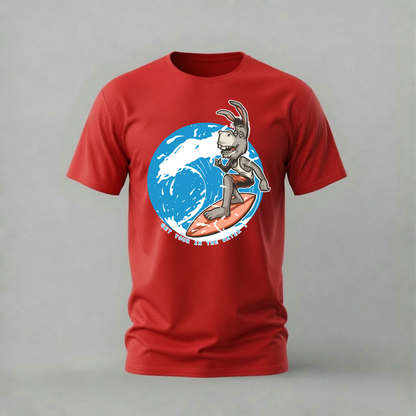SURFING DONKEY Graphic T-Shirt