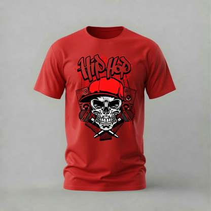 HIP HOP Skull Graphic T-Shirt