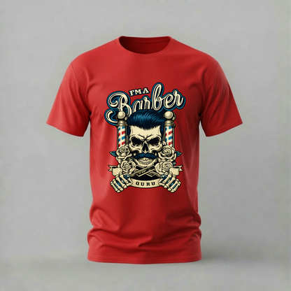 FMA BARBER Guru Skull Graphic T-Shirt