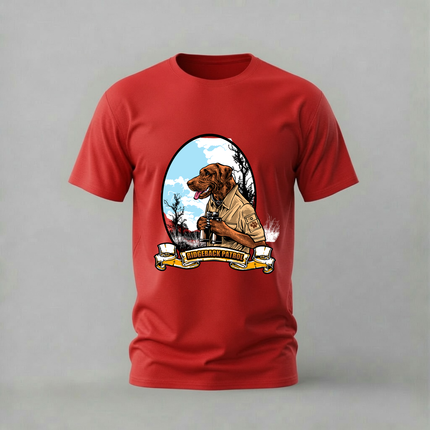RIDGEBACK PATROL Dog Graphic T-Shirt