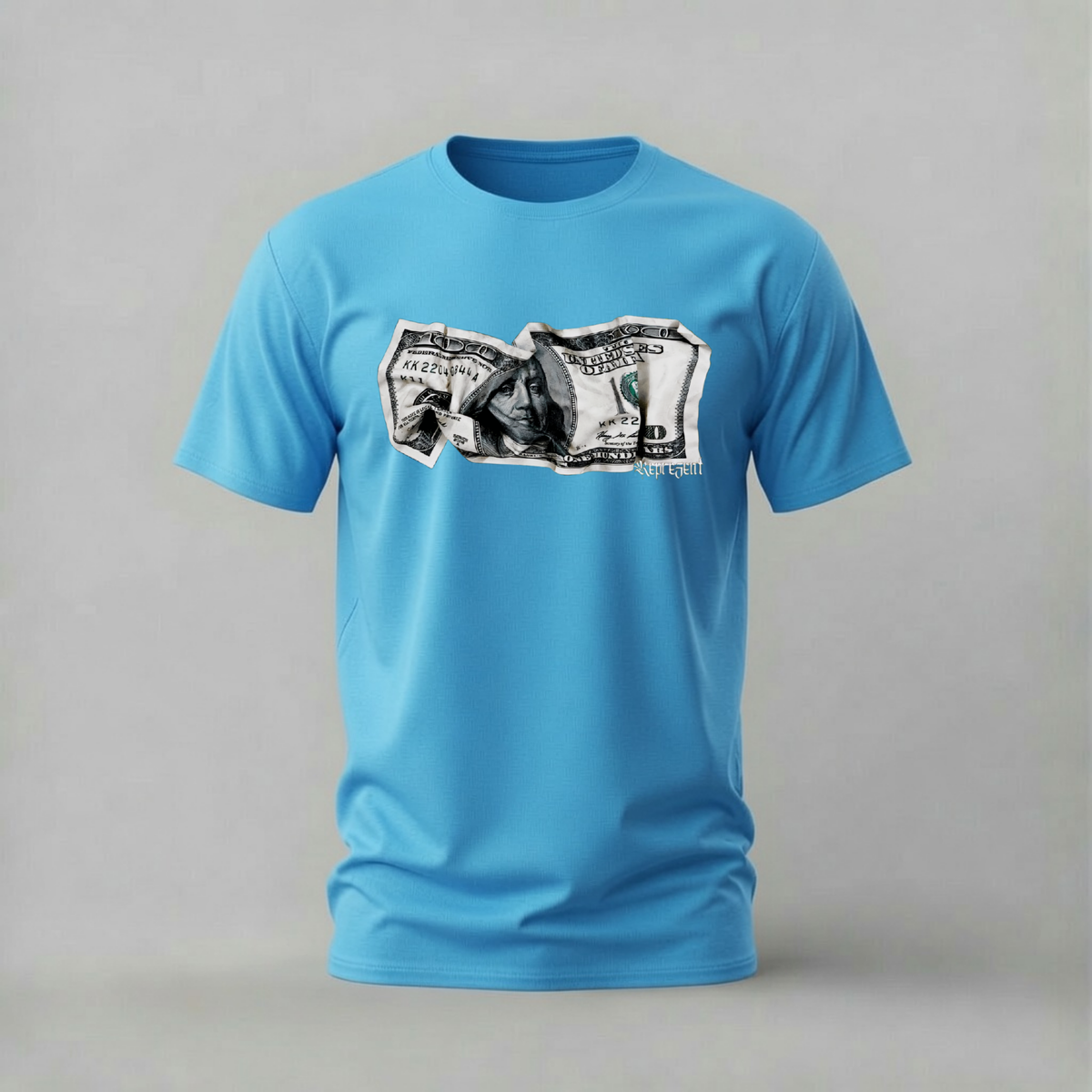 Crumpled Benjamin Represent T-Shirt