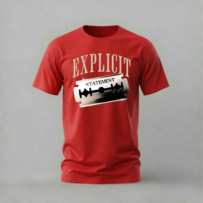 EXPLICIT STATEMENT Razor Graphic T-Shirt
