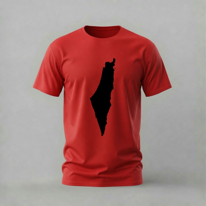 PALESTINE Filled Map Graphic T-Shirt