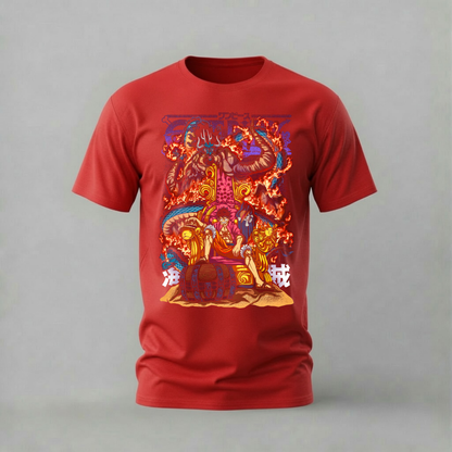 LUFFY KAIDO THRONE Graphic T-Shirt