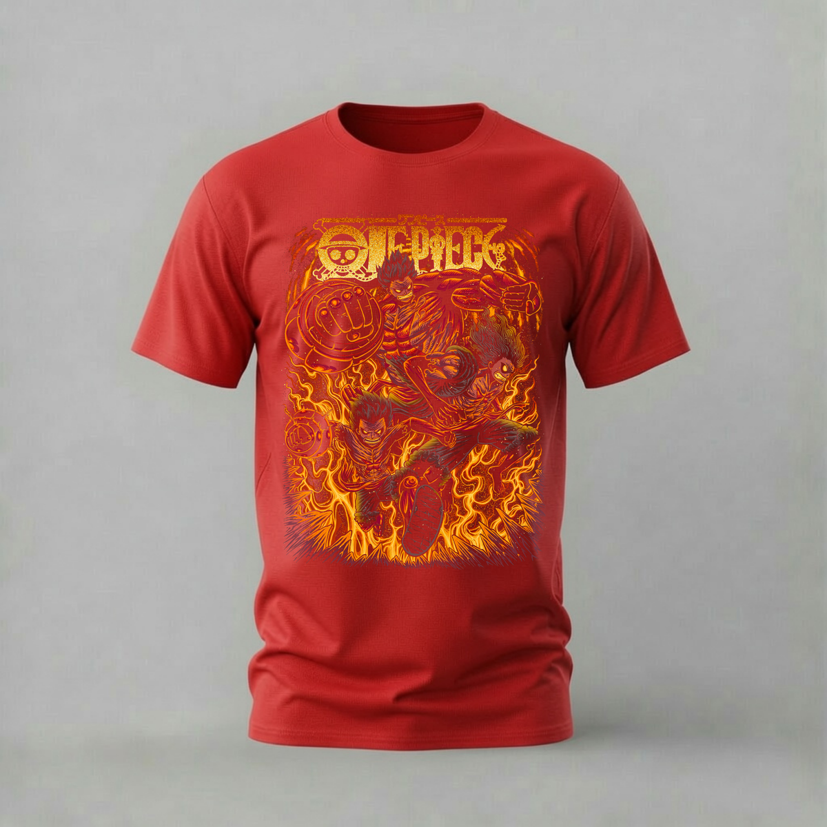 LUFFY GEAR FIRE Graphic T-Shirt