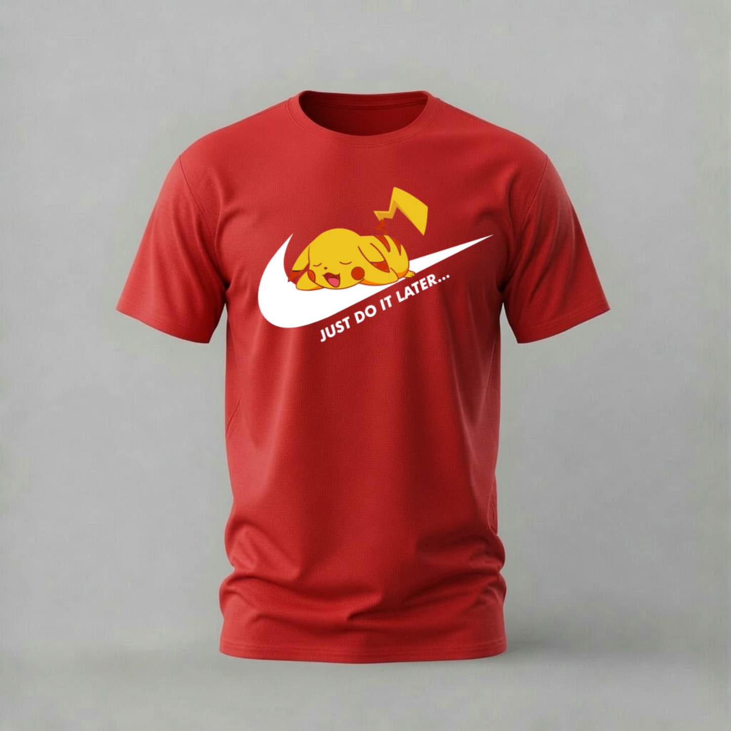 PIKACHU Just Do It Later Graphic T-Shirt